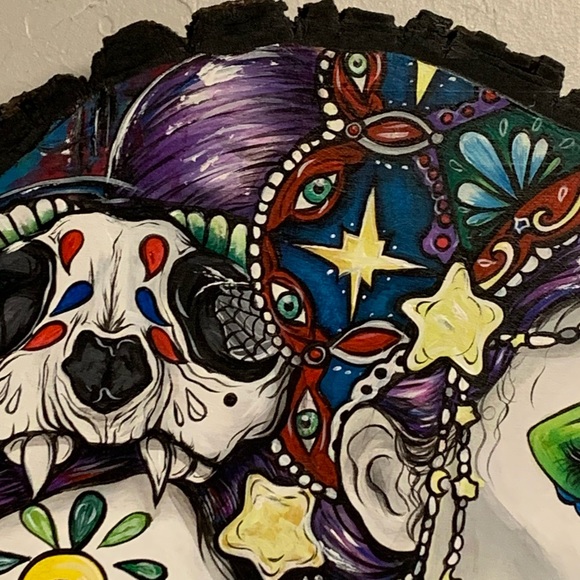 ORIGINAL OOAK ART! BRITTANY HANKS ORIGINAL PAINTING ON WOOD! Ready to Hang! - Picture 7 of 13